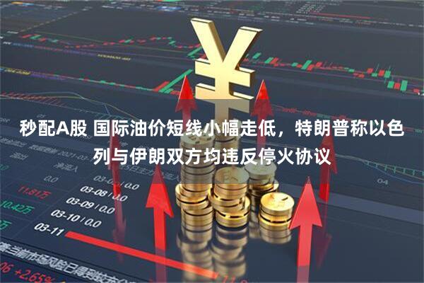 秒配A股 国际油价短线小幅走低，特朗普称以色列与伊朗双方均违反停火协议