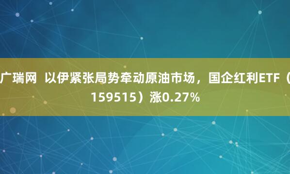 广瑞网  以伊紧张局势牵动原油市场，国企红利ETF（159515）涨0.27%